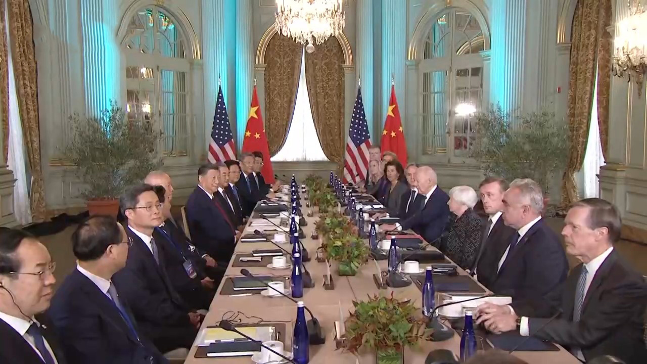 Chinese President Xi Jinping is meeting with U.S. President Joe Biden in San Francisco in the United States