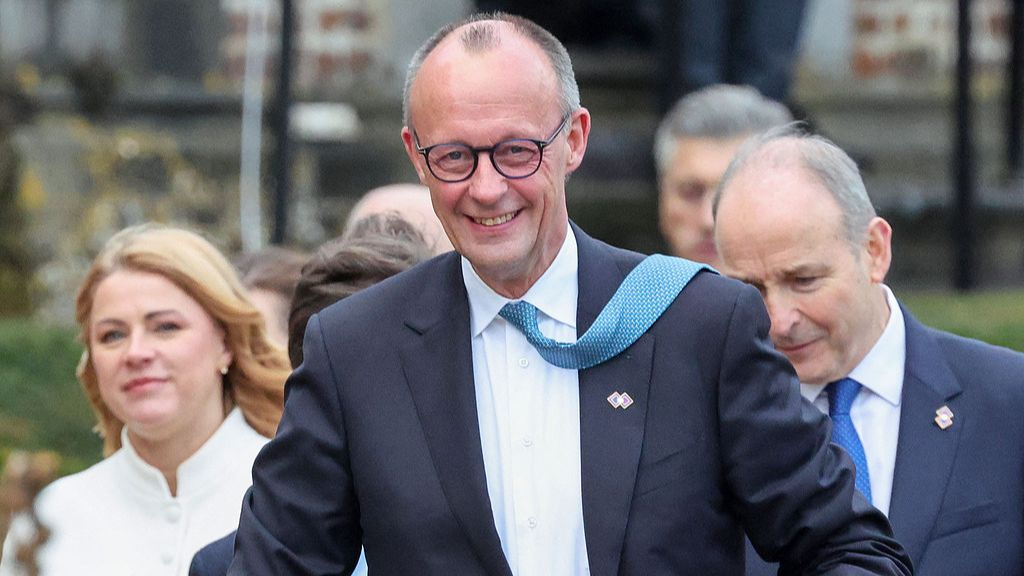 File photo of German Chancellor Friedrich Merz, February 12, 2026. /VCG